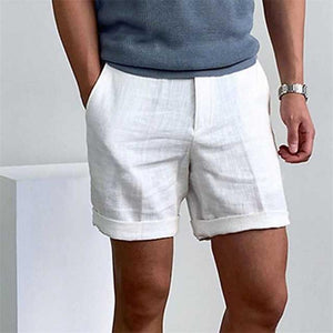 Men's Vintage Linen Beach Shorts