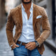Men's Fashion Solid Suede Notch Lapel Two Buttons Casual Blazer