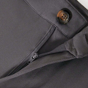 Men's Solid Color Blended Suit Pants