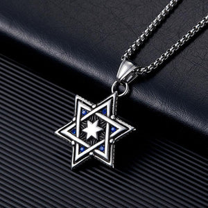 Retro Casual Six-pointed Star Necklace