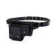 Men's Outdoor Sports Zipper Adjustable Leather Waist Bag