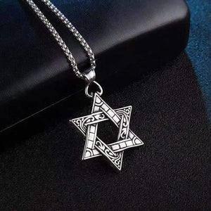 Retro Casual Six-pointed Star Necklace