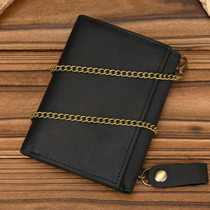 Men's Vintage Trifold Casual Genuine Leather Wallet