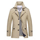 Men's Mid-length Lapel Trench Coat