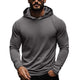 Men's Casual Solid Color Hooded Long Sleeve T-Shirt