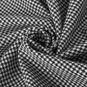 Men's Vintage Houndstooth Lapel Double Breasted Blazer
