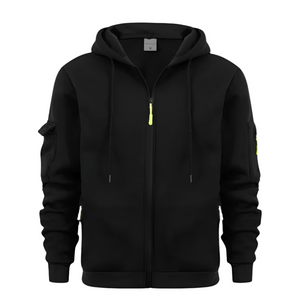 ZIPPER ARM POCKET CARDIGAN MEN'S SPORTS AND CASUAL JACKET
