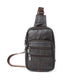 Men's Vintage Casual Leather Zipper Crossbody Messenger Bag