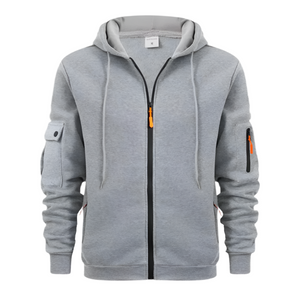 ZIPPER ARM POCKET CARDIGAN MEN'S SPORTS AND CASUAL JACKET