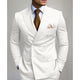 Men's Solid Color Double Breasted Blazer