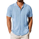 Men's Knitted Single-Breasted Short-Sleeved Polo Shirt