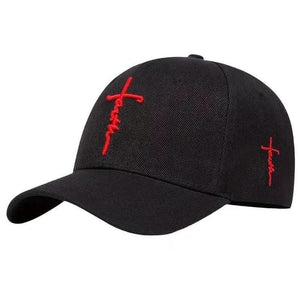 Men's Retro Casual Cross Faith Baseball Cap