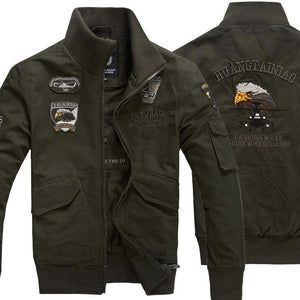 Men's Vintage Zip-Up Bomber Jacket