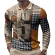 Men's Casual 3D Printed Lapel POLO Shirt