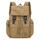 Men's Retro Outdoor Large Capacity Multi-Pocket Canvas Backpack