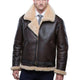 Men's Lapel Leather Velvet Jacket