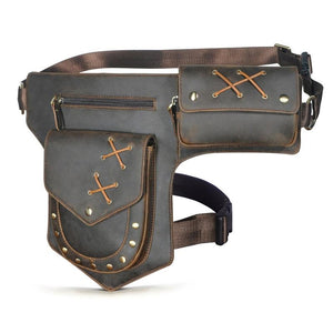 Men's Classic Retro Personality Outdoor Leather Waist Bag