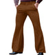 Men's Casual Solid Color Slant Pocket Slim Flared Pants