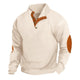 Men's Outdoor Casual Stand Collar Waffle Sweatshirt
