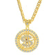 Retro Casual Round Gold Necklace