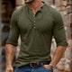 Men's Casual Multi-Button Henley Collar Long Sleeve T-Shirt