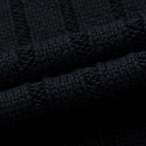 Men's Casual Stand Collar Zipper Slim Fit Knit Cardigan