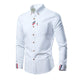 Men's Casual Multicolor Long Sleeve Shirt Loose Shirt
