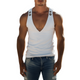Men's Spring And Summer Fashion Casual Slim Fit Deep V-Neck Button Decoration Cotton Vest