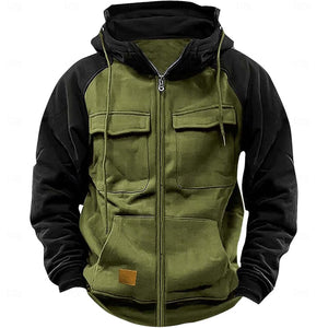 Men's Hoodie Full Zip Hoodie Tactical Hoodie