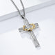 Vintage Casual Thorn Wreath Cross Necklace