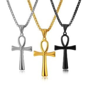 Vintage Casual Knot Cross Necklace
