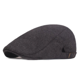 Men's Vintage Casual Herringbone Beret