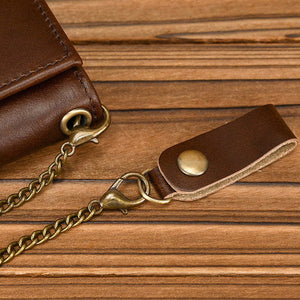 Men's Vintage Trifold Casual Genuine Leather Wallet
