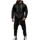 Men's Loose Sports Hooded Sweatshirt And Pants Set