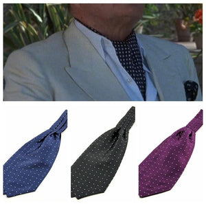 Men's Classic Vintage Shirt Ascot Scarf