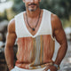 Men's Summer Fashion Casual V-neck Knitted Tank Top