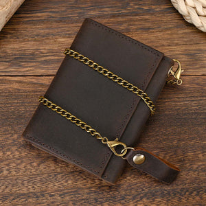 Men's Vintage Trifold Casual Genuine Leather Wallet