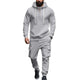 Men's Loose Sports Hooded Sweatshirt And Pants Set