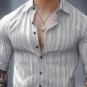 Men's Basic Casual Comfort Long Sleeve Shirt