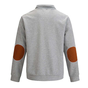Men's Outdoor Casual Stand Collar Waffle Sweatshirt