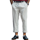 Men's Classic Retro Fashion Striped Cotton And Linen Casual Pants