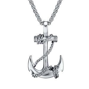 Casual Vintage Anchor Cross Necklace