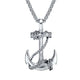 Casual Vintage Anchor Cross Necklace