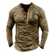 Men's Outdoor Tactical Zipper Henley Neck Long Sleeve T-Shirt