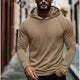 Men's Casual Solid Color Hooded Long Sleeve T-Shirt
