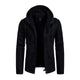 Men's Casual Washed Cotton Patchwork Hooded Slim Fit Cargo Jacket