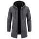 Men's Fleece Chenille Solid Color Knitted Cardigan