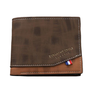 Men's Multi-Card Zipper Leather Wallet