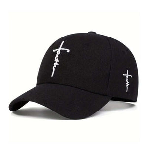 Men's Retro Casual Cross Faith Baseball Cap
