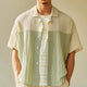 Men's Spring Fashion Textured Fabric Short Sleeve Casual Sports Shirt